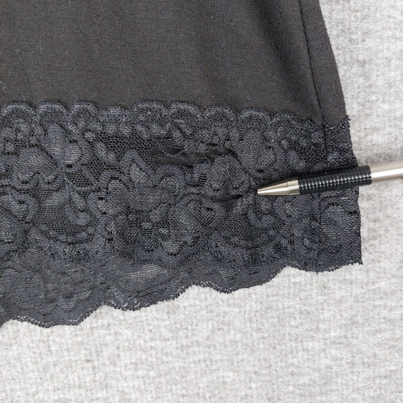 CATO WOMENS Y2K BLACK WITCHY WHIMSIGOTH FAIRY GRUNGE LACE TRIM CAMI SIZE M - Picture 11 of 14